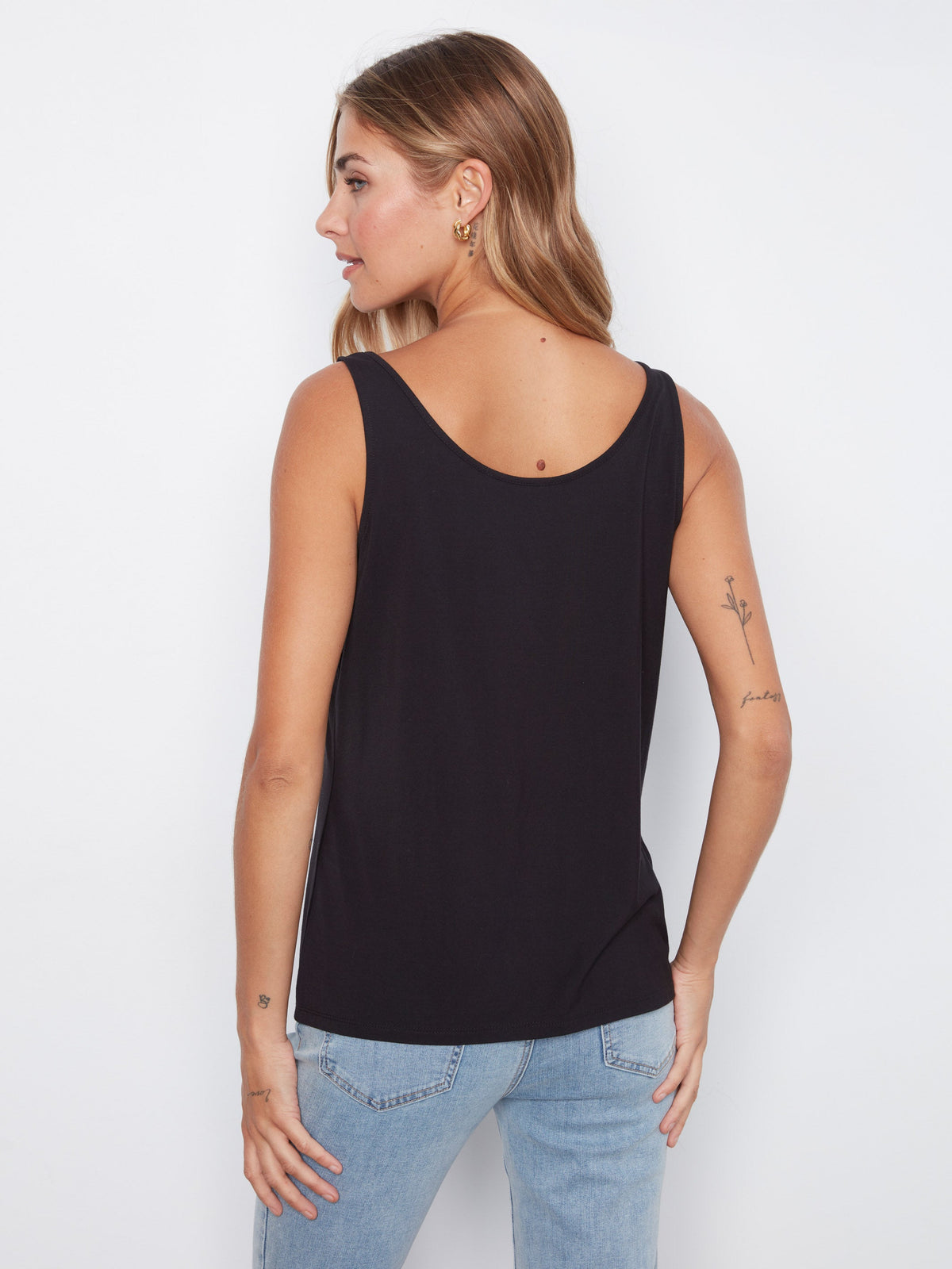 Reversible Bamboo Cami - Black