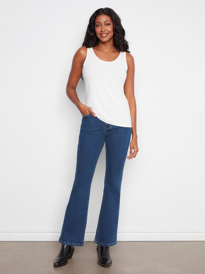 Reversible Bamboo Cami - White