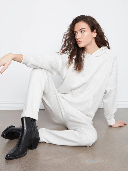 Soft Scuba Slim Leg Jogger Pants - Heather Light Grey