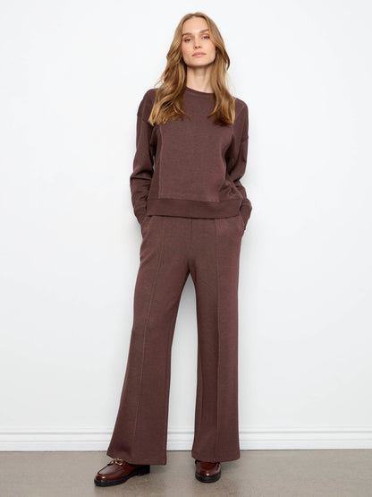 Soft Scuba Crew Neck Sweatshirt - Heather Espresso