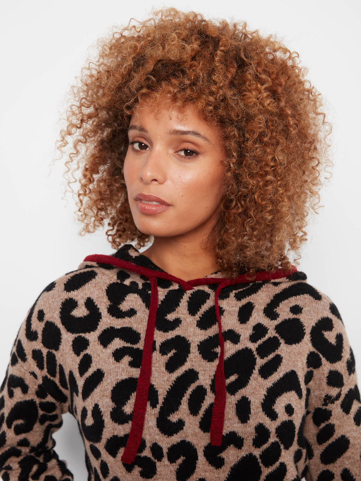 Printed Hoodie Sweater - Animal