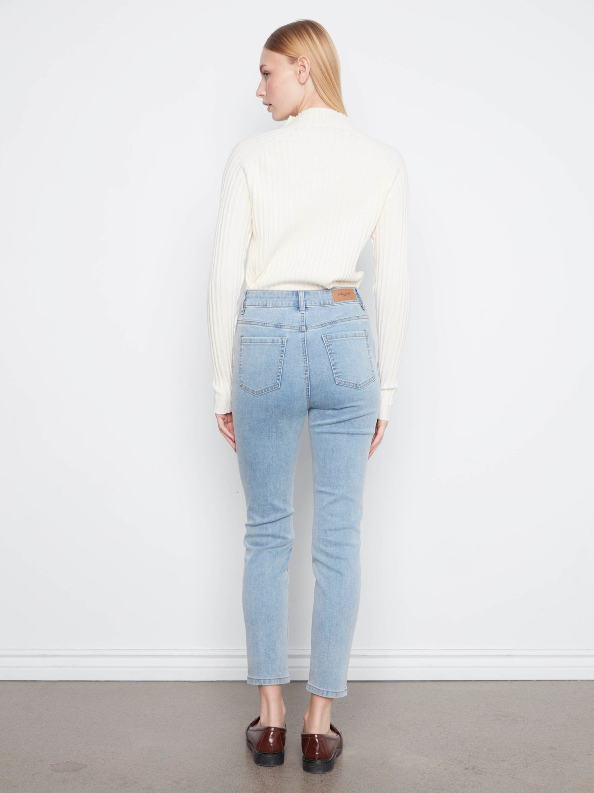 Claudia Slim Leg Jeans - Light Blue