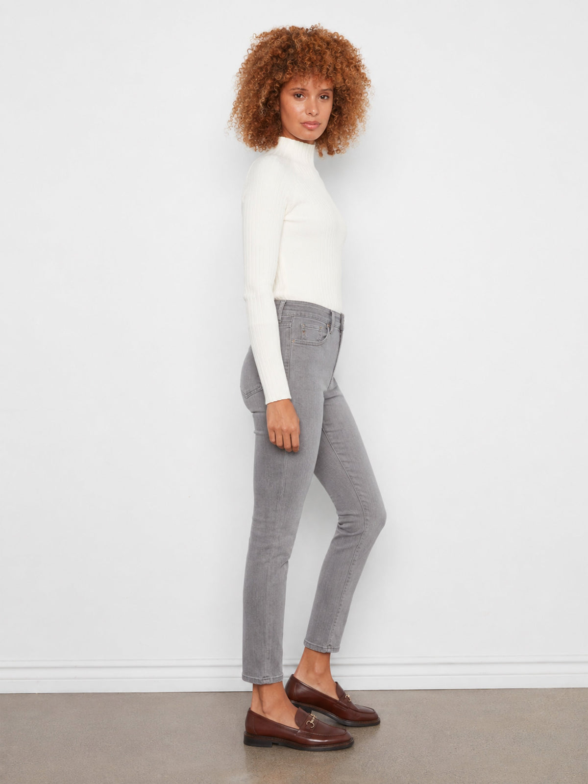 Slim Leg Jeans - Smoke Grey