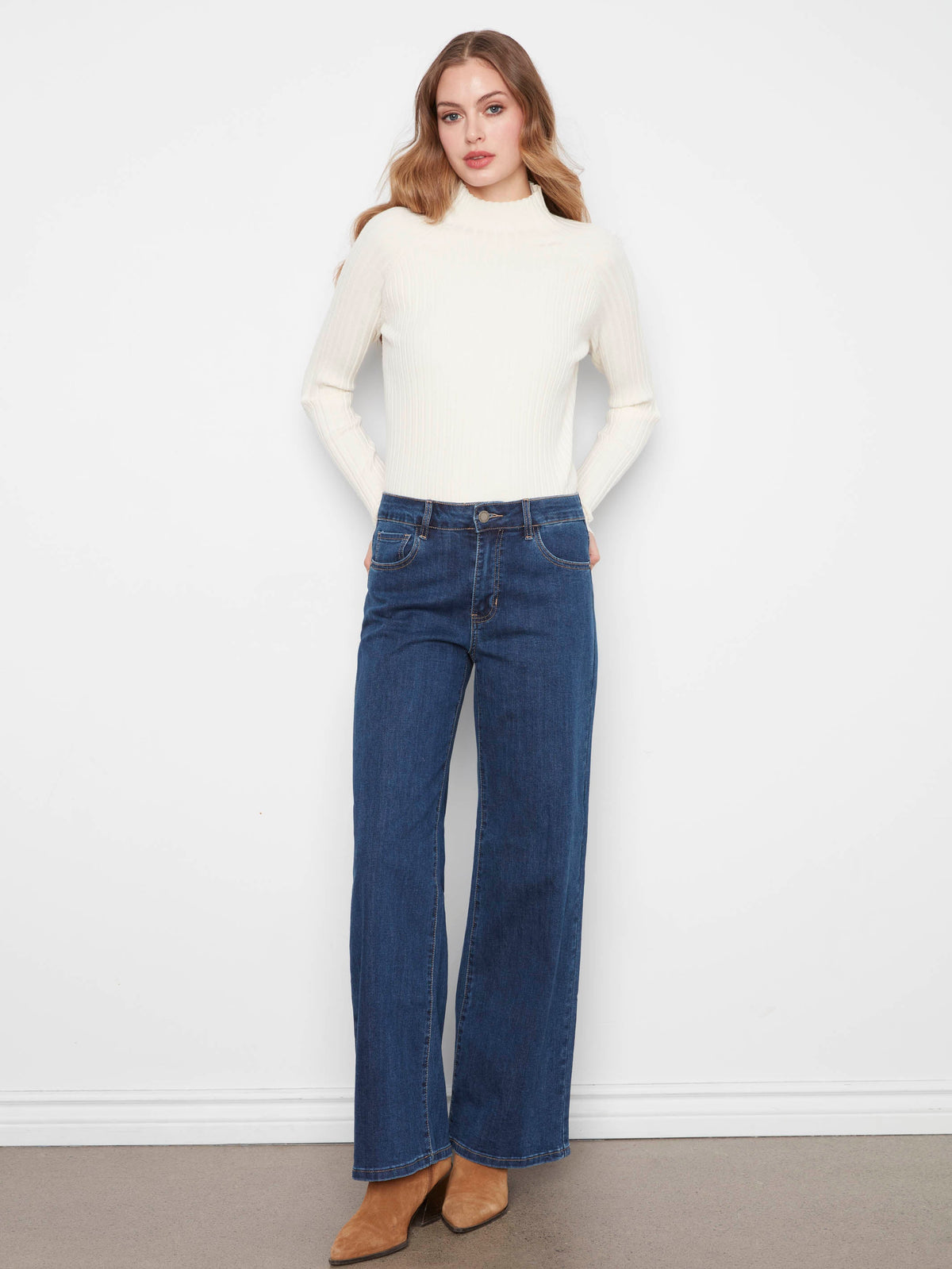 Chloe Wide Leg Jeans - Indigo
