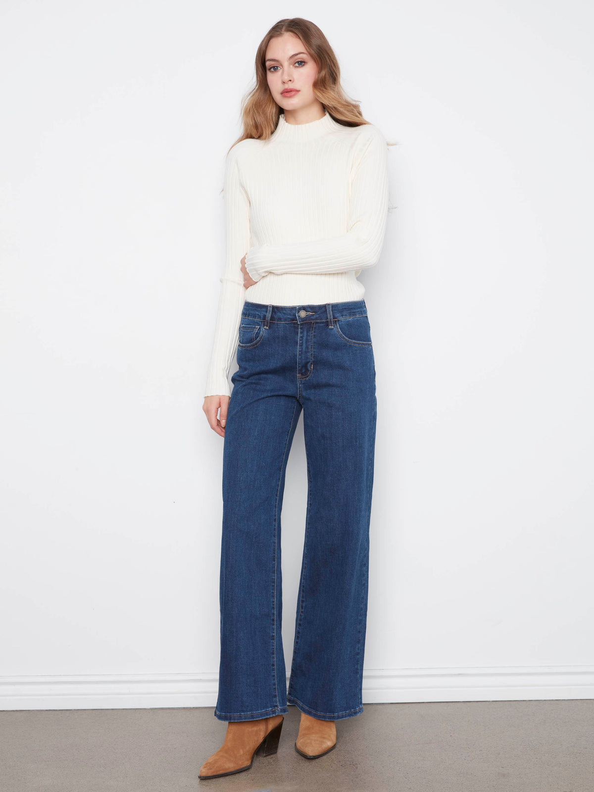 Chloe Wide Leg Jeans - Indigo