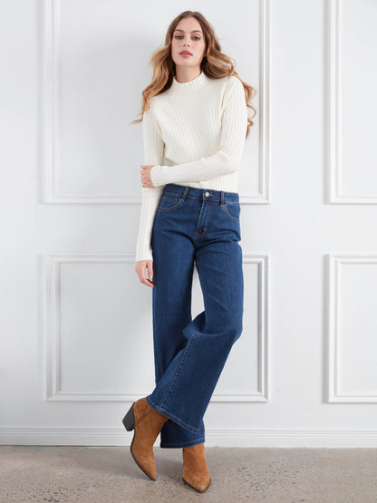 Chloe Wide Leg Jeans - Indigo