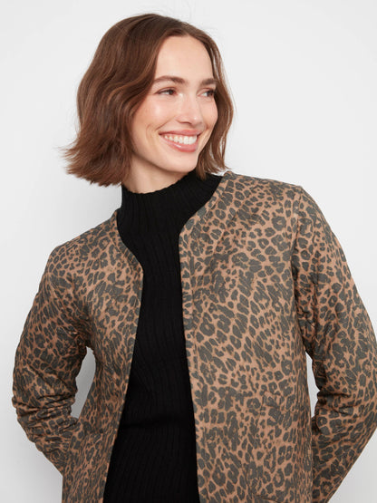 Reversible Animal Print Quilted Jacket - Imprint