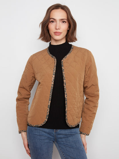 Reversible Animal Print Quilted Jacket - Imprint