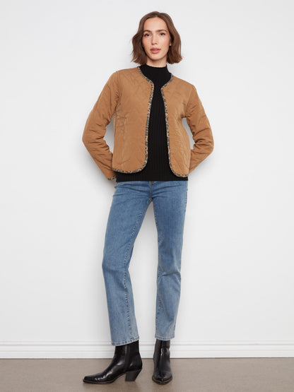 Reversible Animal Print Quilted Jacket - Imprint