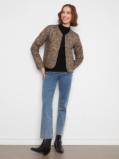 Reversible Animal Print Quilted Jacket - Imprint