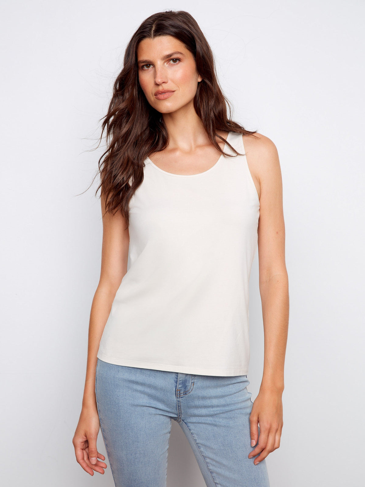Reversible Bamboo Cami - Greige