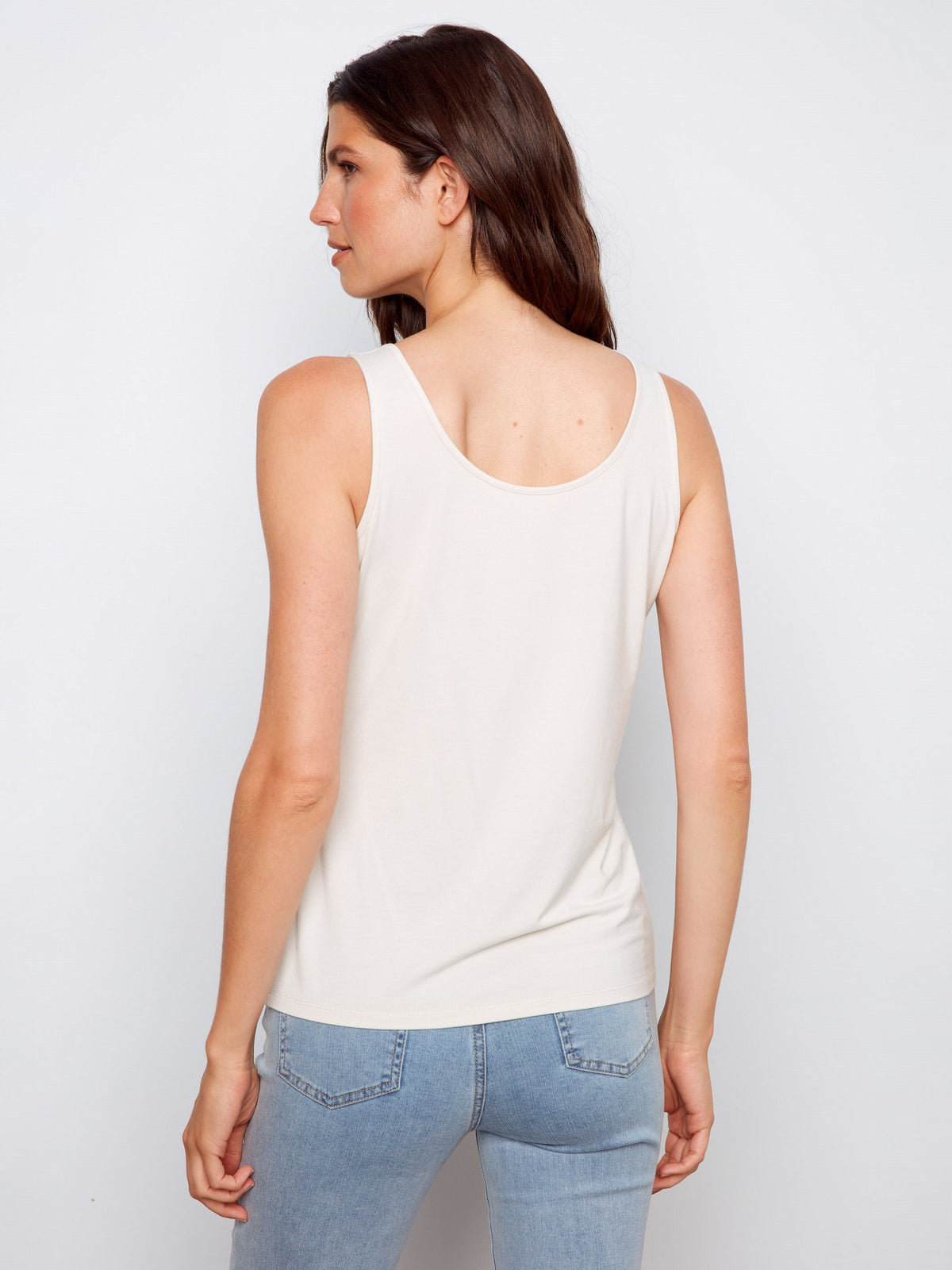 Reversible Bamboo Cami - Greige