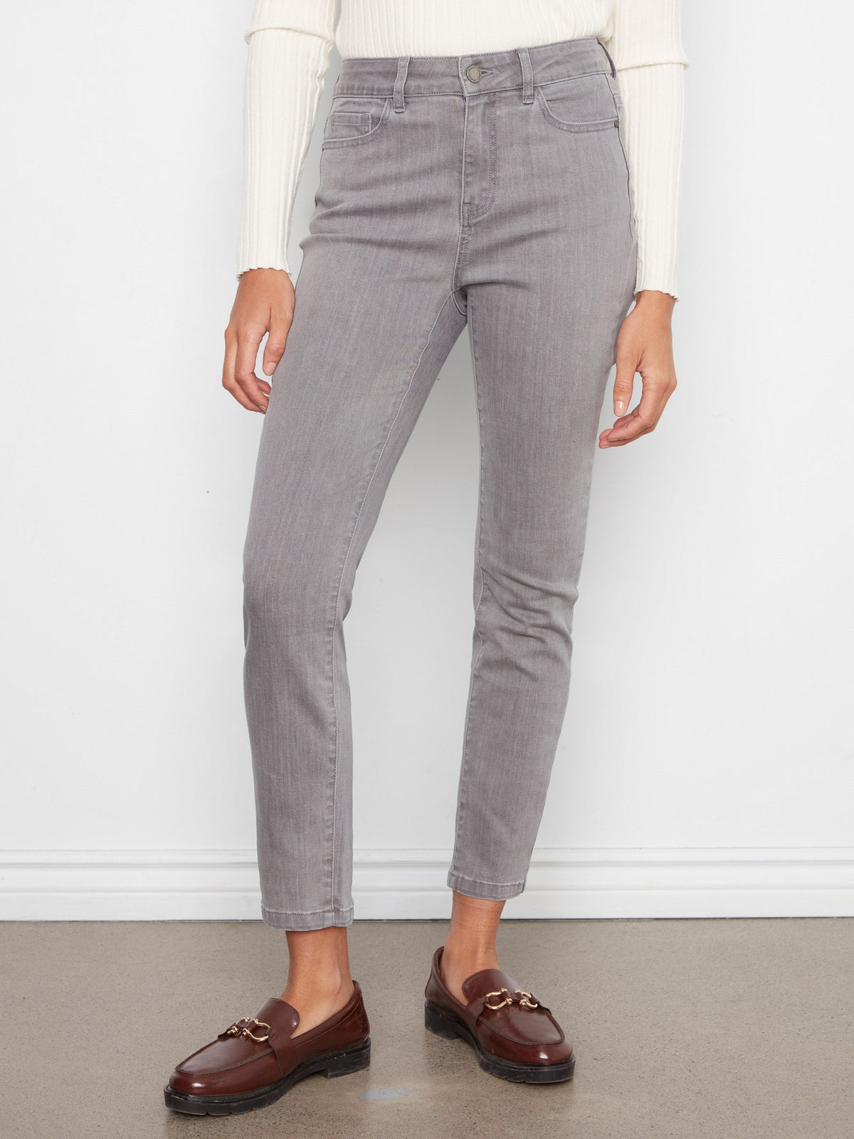 Slim Leg Jeans - Smoke Grey