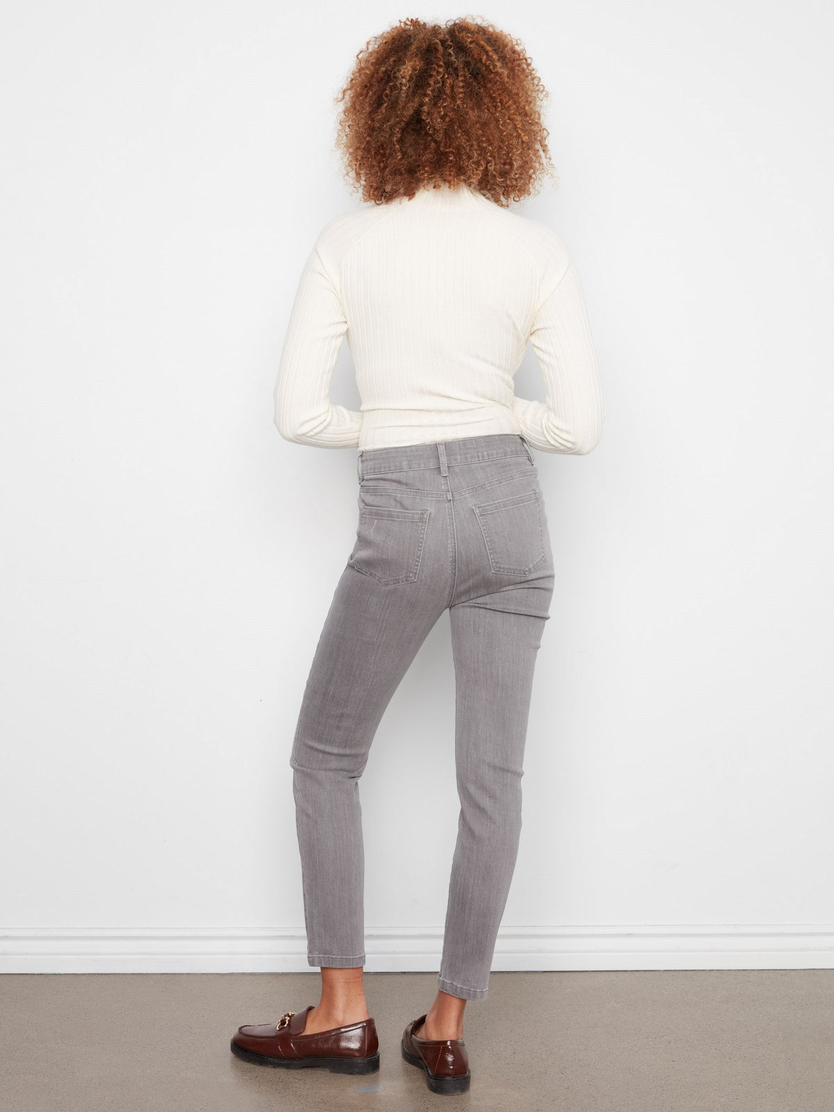 Slim Leg Jeans - Smoke Grey