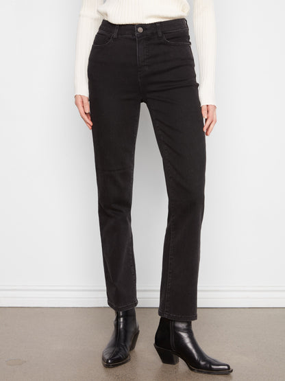 Straight Leg Jeans - Charcoal