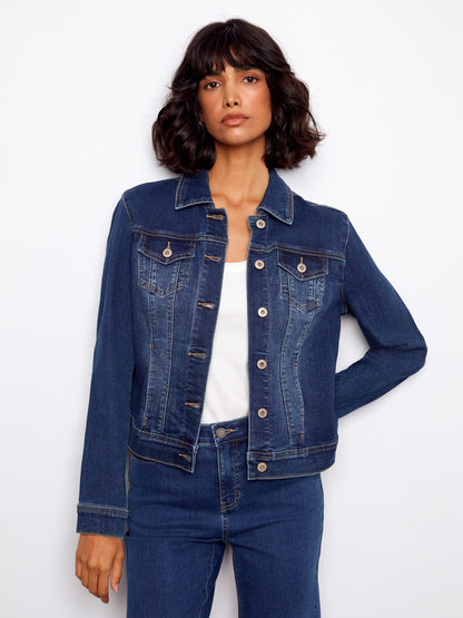 Stretch Denim Jacket - Indigo
