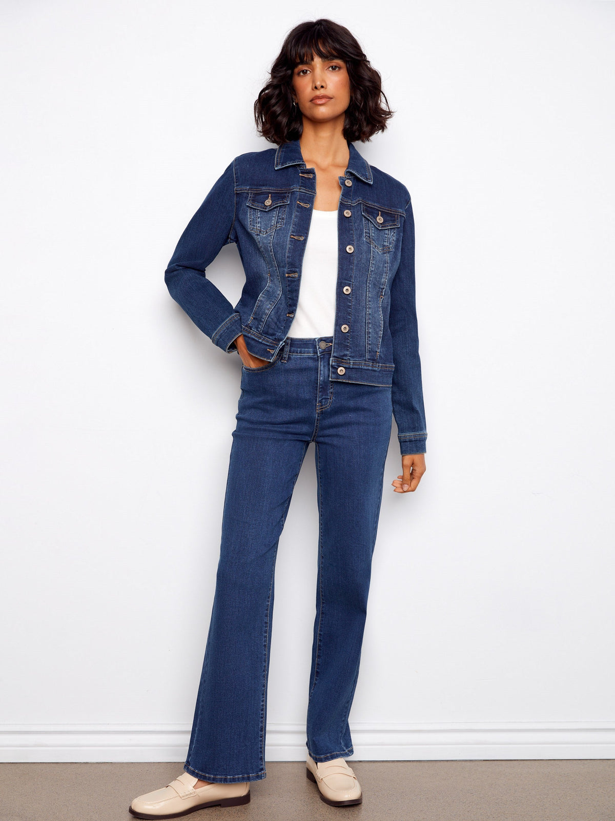 Stretch Denim Jacket - Indigo