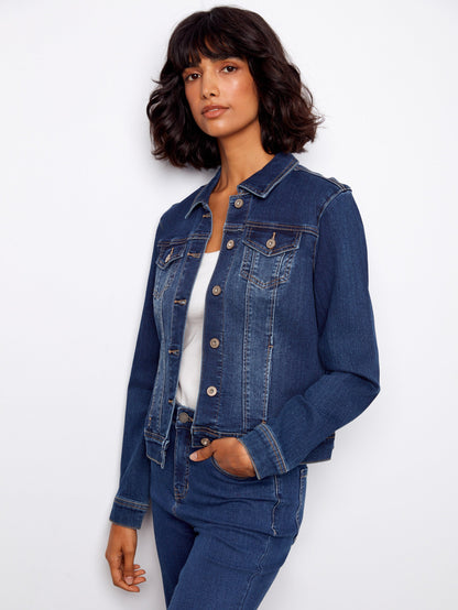Stretch Denim Jacket - Indigo