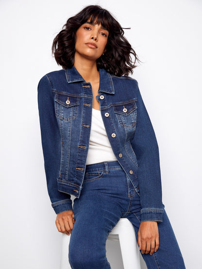 Stretch Denim Jacket - Indigo