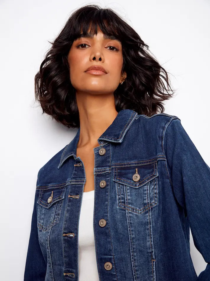 Stretch Denim Jacket - Indigo